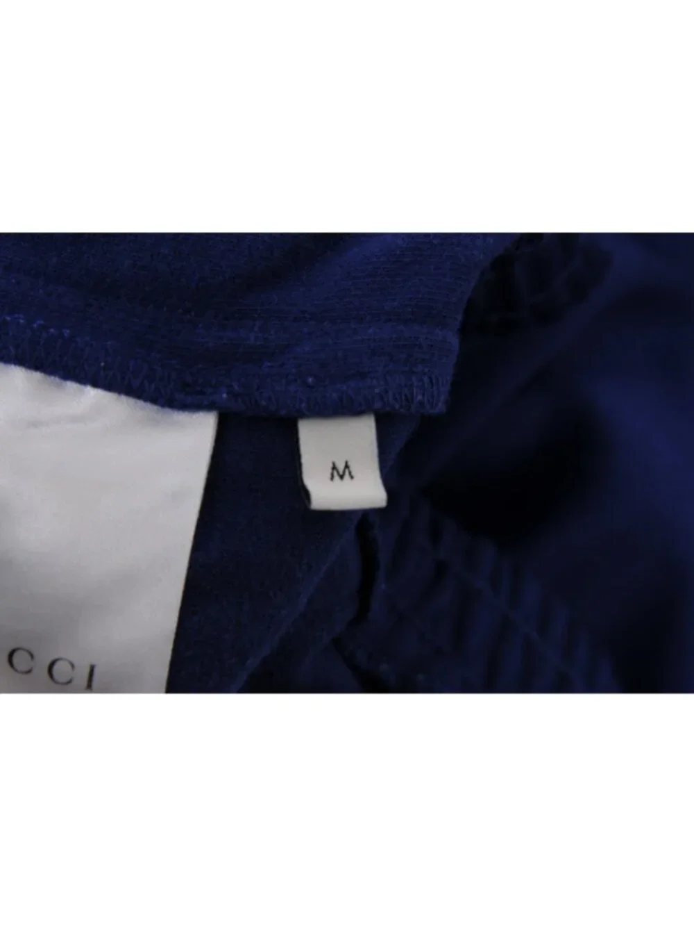 Gucci Men Side Panal Interlocking GG Track Pants Size Medium Blue Poly Cotton